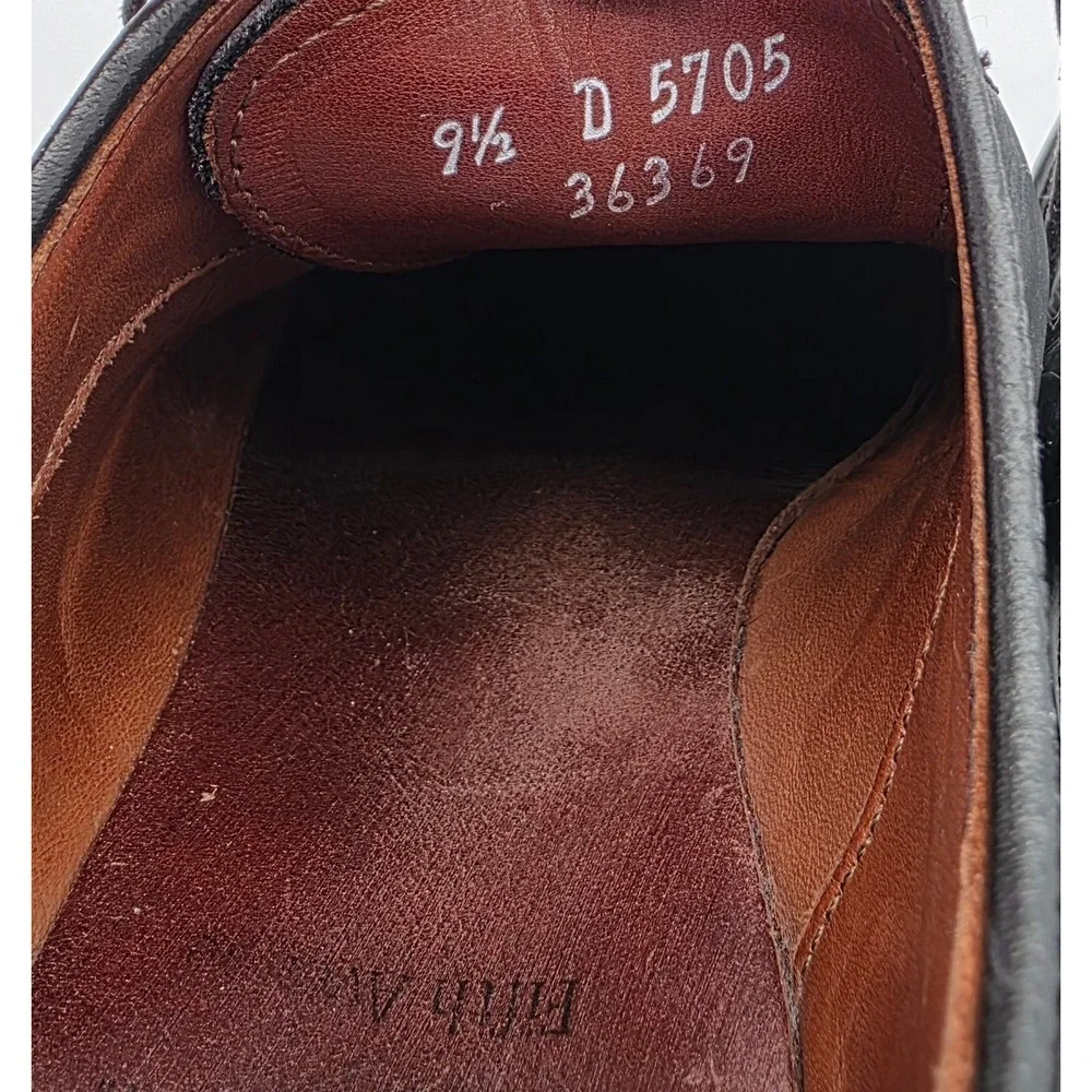 Allen Edmonds Fifth Avenue Cap Toe Oxford Dress Shoes 9.5 D Black Made in USA
